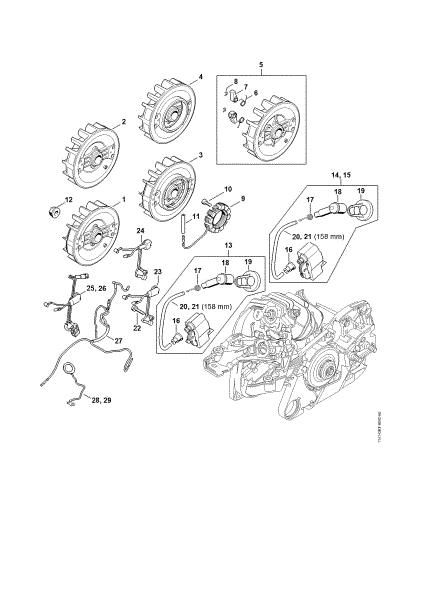 Bild von Zündanlage, Kabelbaum MS 261 C-M