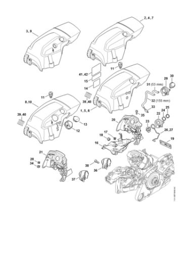 Bild von Haube, Luftführung MS 261 C-Q
