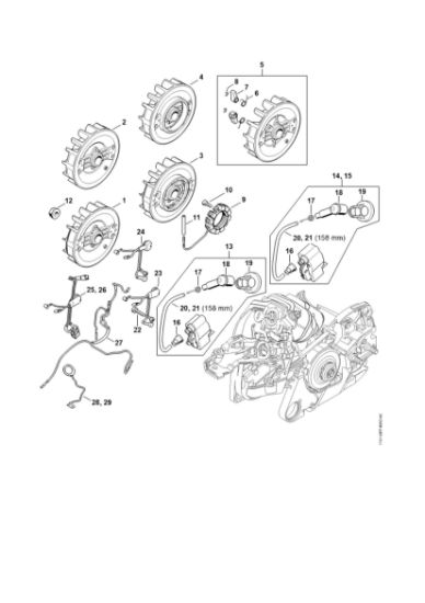 Bild von Zündanlage, Kabelbaum MS 261-VW