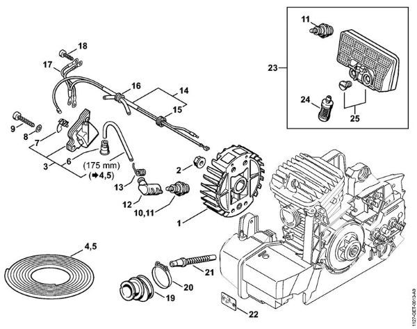 Benzinmotorsägen (MS) MS 290-Z Zündanlage der Marke Stihl