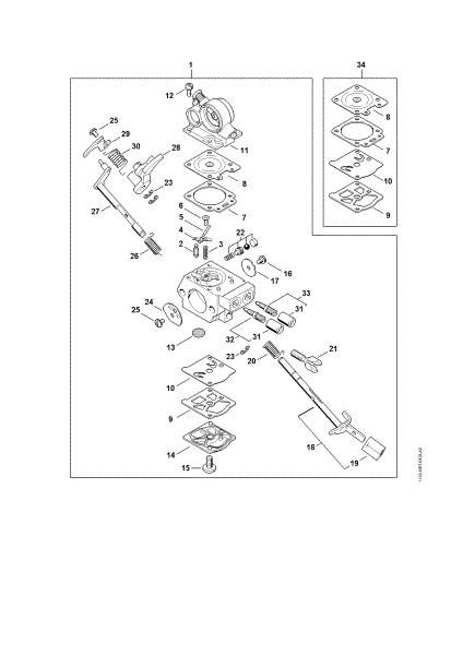 Bild von Vergaser WTE-22 MS 362
