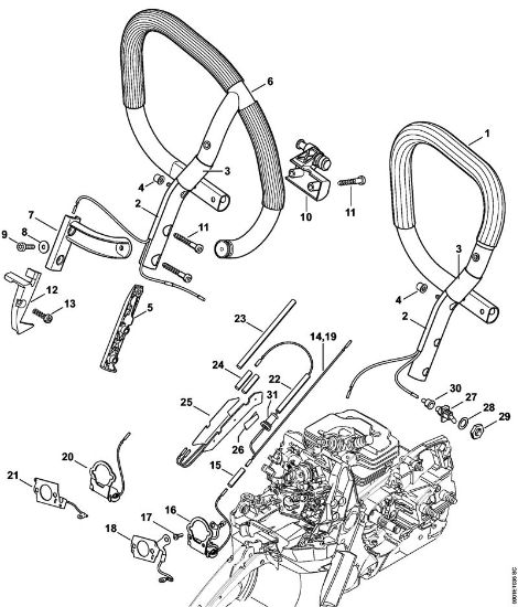 Benzinmotorsägen (MS) MS 362-VW Heizung der Marke Stihl