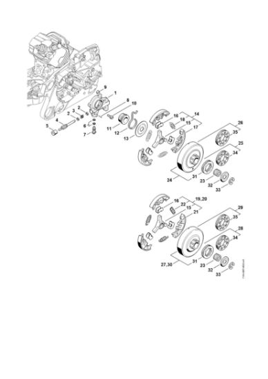 Bild von Ölpumpe, Kupplung MS 362-VW