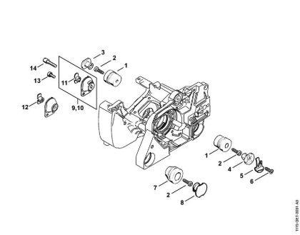 Benzinmotorsägen (MS) MS 380 AV-System der Marke Stihl