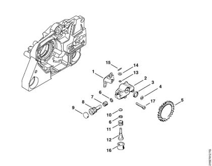 Benzinmotorsägen (MS) MS 380 Ölpumpe der Marke Stihl