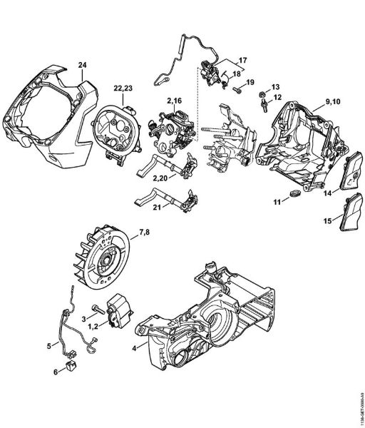 Benzinmotorsägen (MS) MS 441 C-MQ M-Tronic der Marke Stihl