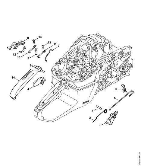Benzinmotorsägen (MS) MS 462 Gasbetätigung der Marke Stihl