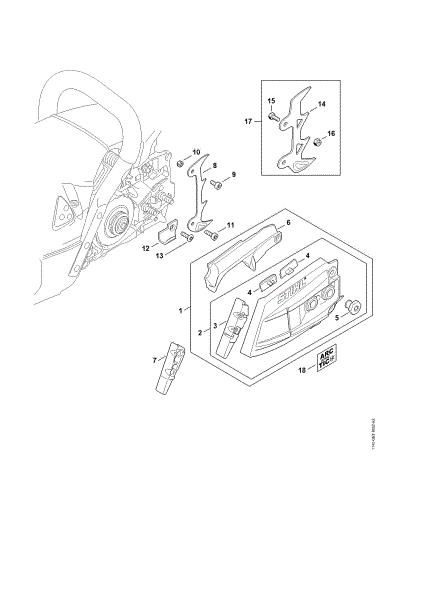 Bild von Kettenraddeckel MS 462