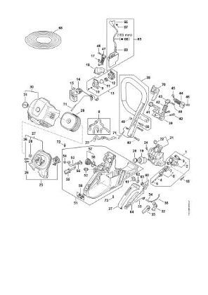 Bild von Griffheizung, Einspritzanlage, Tankgehäuse, Griffrohr MS 500i-W MS 500i-W