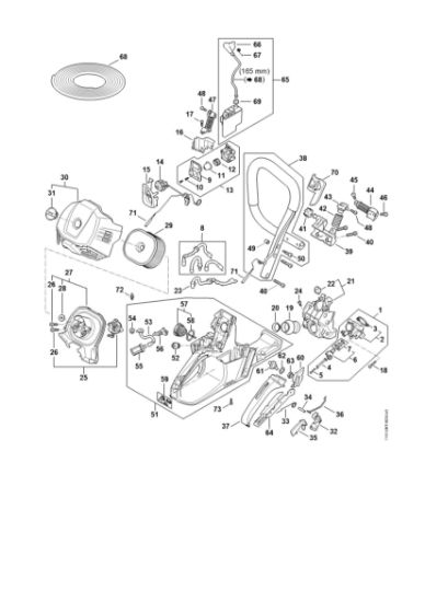 Bild von Griffheizung, Einspritzanlage, Tankgehäuse, Griffrohr MS 500i-W MS 500i-W