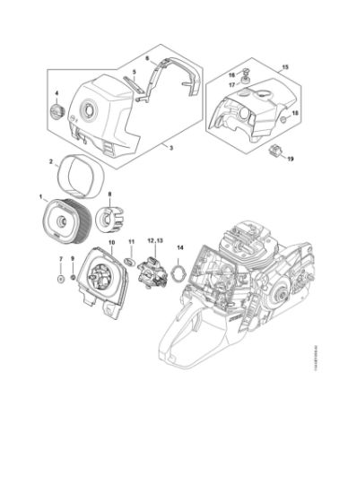 Bild von Luftfilter, Haube MS 651