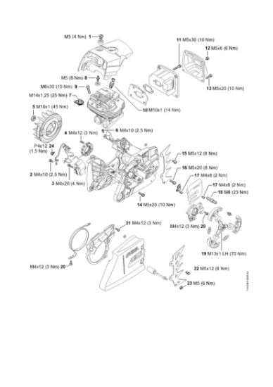 Bild von Anziehdrehmomente MS 661 C-M