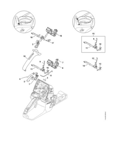 Bild von Gasbetätigung MS 661 C-M