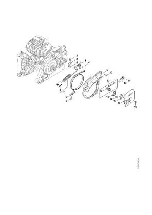 Bild von Kettenbremse, Kettenspannvorrichtung MS 661 C-M
