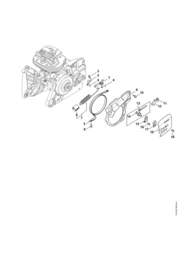 Bild von Kettenbremse, Kettenspannvorrichtung MS 661 C-M