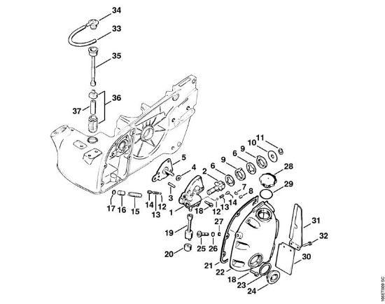 Benzinmotorsägen (MS) MS 720 Ölpumpe der Marke Stihl