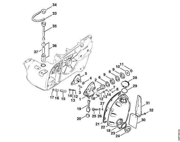 Benzinmotorsägen (MS) MS 720 Ölpumpe der Marke Stihl