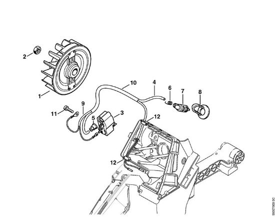 Benzinmotorsägen (MS) MS 780 Zündanlage der Marke Stihl