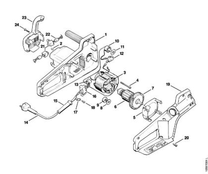 Elektro-Motorsägen (MSE) E 14 Elektromotor E 14 der Marke Stihl