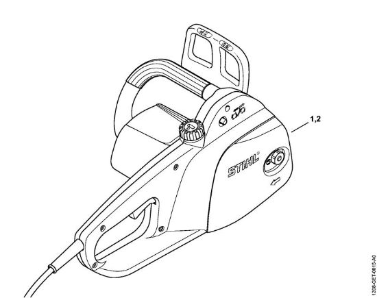 Elektro-Motorsägen (MSE) MSE 141 C-Q Maschinennummer der Marke Stihl