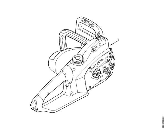 Elektro-Motorsägen (MSE) MSE 190 C-Q Maschinennummer der Marke Stihl