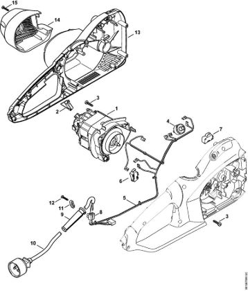 Elektro-Motorsägen (MSE) MSE 250 C-Q Elektromotor, Motorgehäuse USA, CDN der Marke Stihl