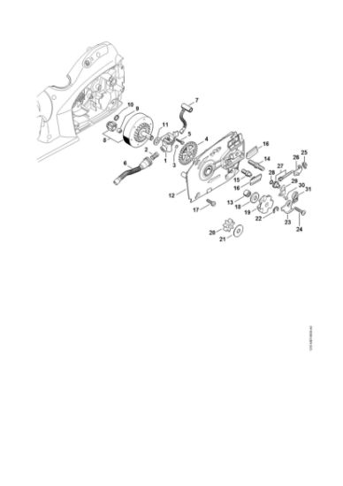 Bild von Ölpumpe, Kettenrad MSE 250 C-Q