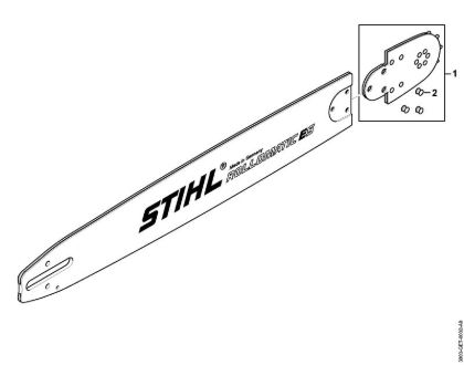 Führungsschienen Schiene S 105cm/41" 1,6mm/0.063" .404" Rollomatic ES .404" 12 Zähne der Marke Stihl
