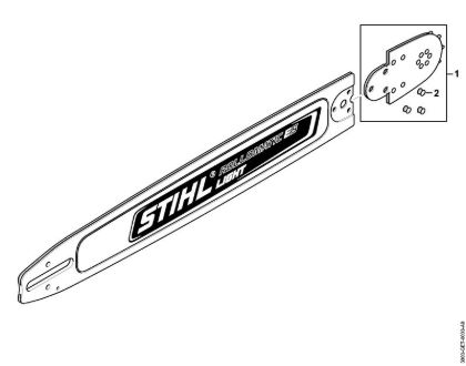 Führungsschienen Schiene SL 50cm/20" 1,6mm/0.063" 3/8" Rollomatic ES Light 3/8" 11 Zähne der Marke Stihl