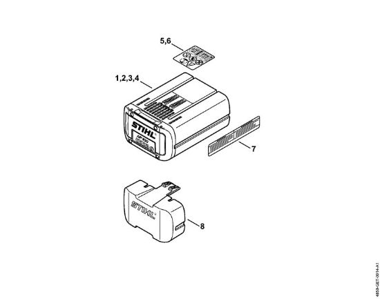 Akkumulatoren (AK, AP, AR, AS, PS) AP 100 Akkumulator der Marke Stihl