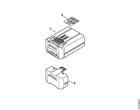 Akkumulatoren (AK, AP, AR, AS, PS) AP 120 Akkumulator der Marke Stihl