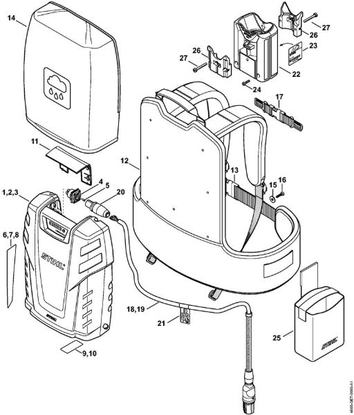 Akkumulatoren (AK, AP, AR, AS, PS) AR 1000 Akkumulator der Marke Stihl