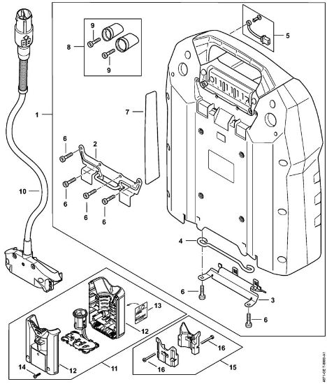 Akkumulatoren (AK, AP, AR, AS, PS) AR 3000 L Akkumulator, Anschlussleitung, Adapter AP der Marke Stihl