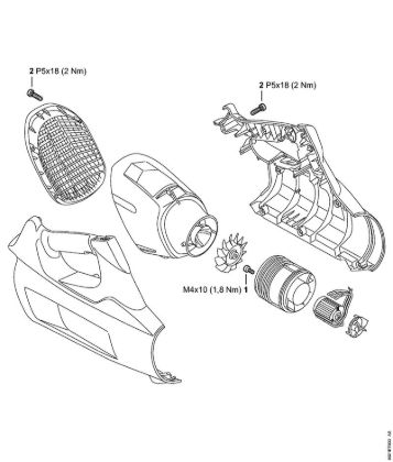 Akku-Blasgeräte (BGA) BGA 100 Anziehdrehmomente der Marke Stihl