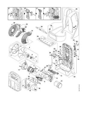 Bild von Gebläse, Motorgehäuse, Rückenplatte BGA 300.0