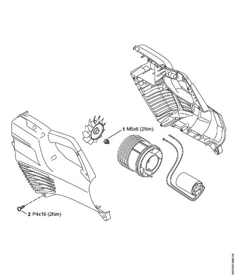 Akku-Blasgeräte (BGA) BGA 56 Anziehdrehmomente der Marke Stihl