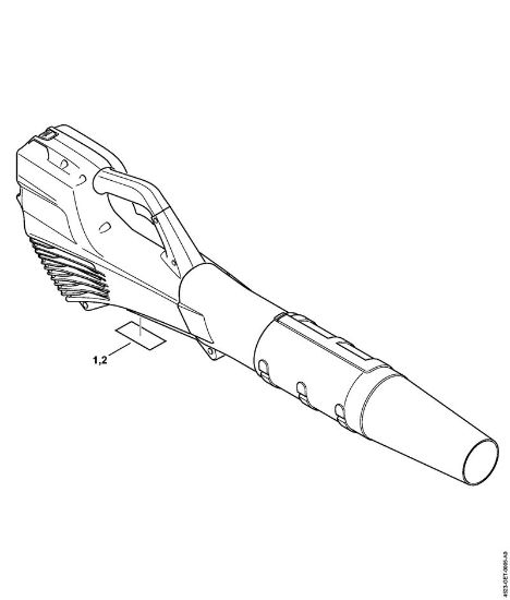 Akku-Blasgeräte (BGA) BGA 56 Maschinennummer der Marke Stihl