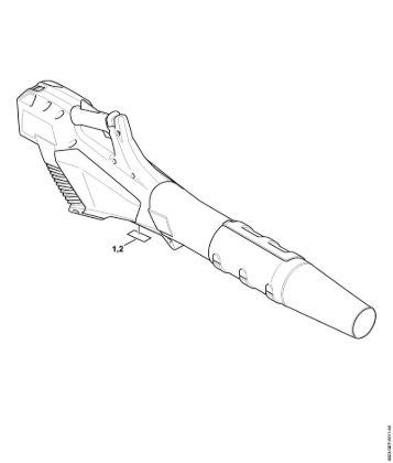 Akku-Blasgeräte (BGA) BGA 57 Maschinennummer der Marke Stihl