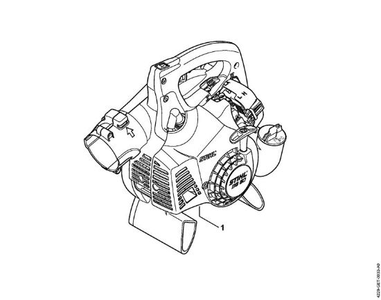 Blasgeräte (BG, BR) BG 50 Maschinennummer der Marke Stihl