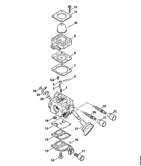 Blasgeräte (BG, BR) BG 56-D Vergaser C1M-S204, C1M-S142 der Marke Stihl