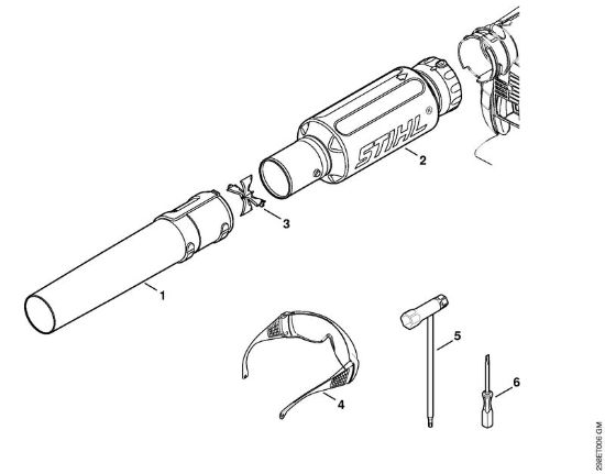 Blasgeräte (BG, BR) BG 66 C-E D Düse, Sonderzubehör der Marke Stihl