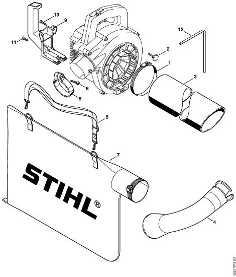 Blasgeräte (BG, BR) BG 72 Saugeinrichtung der Marke Stihl