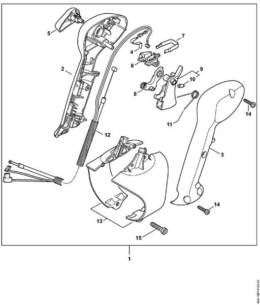 Blasgeräte (BG, BR) BR 200 Bedienungsgriff der Marke Stihl