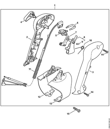 Blasgeräte (BG, BR) BR 350 Bedienungsgriff (32.2015) der Marke Stihl
