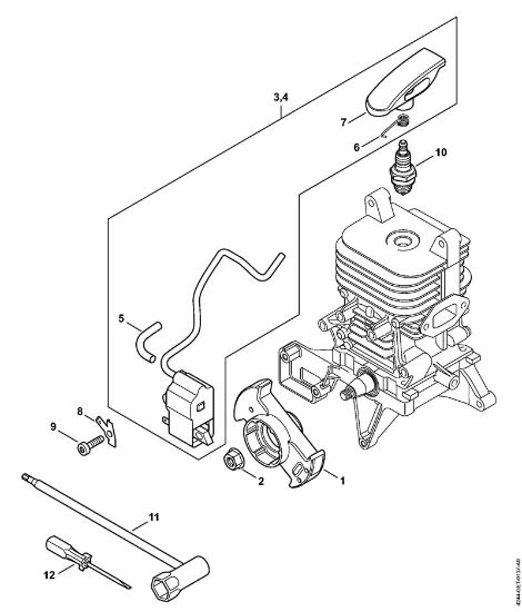 Blasgeräte (BG, BR) BR 350 Zündanlage der Marke Stihl