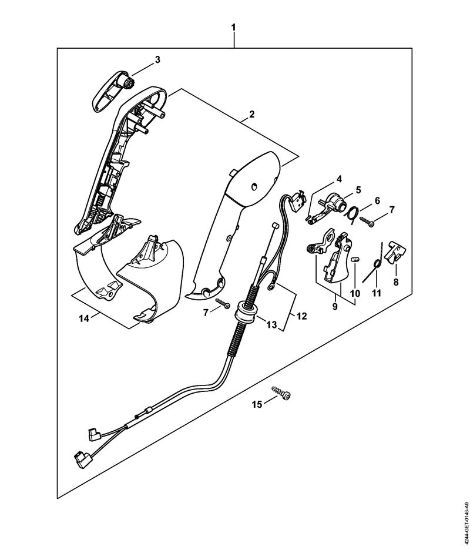 Blasgeräte (BG, BR) BR 430 Bedienungsgriff der Marke Stihl