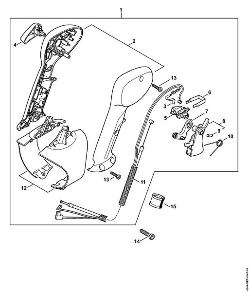 Blasgeräte (BG, BR) BR 430 Bedienungsgriff der Marke Stihl