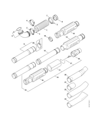 Bild von Faltenschlauch, Blasrohr BR 500