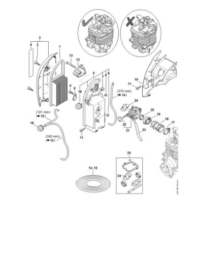Bild von Luftfilter, Krümmer BR 500