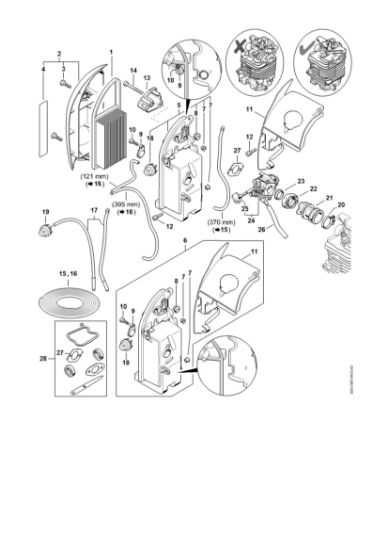 Bild von Luftfilter, Krümmer BR 550